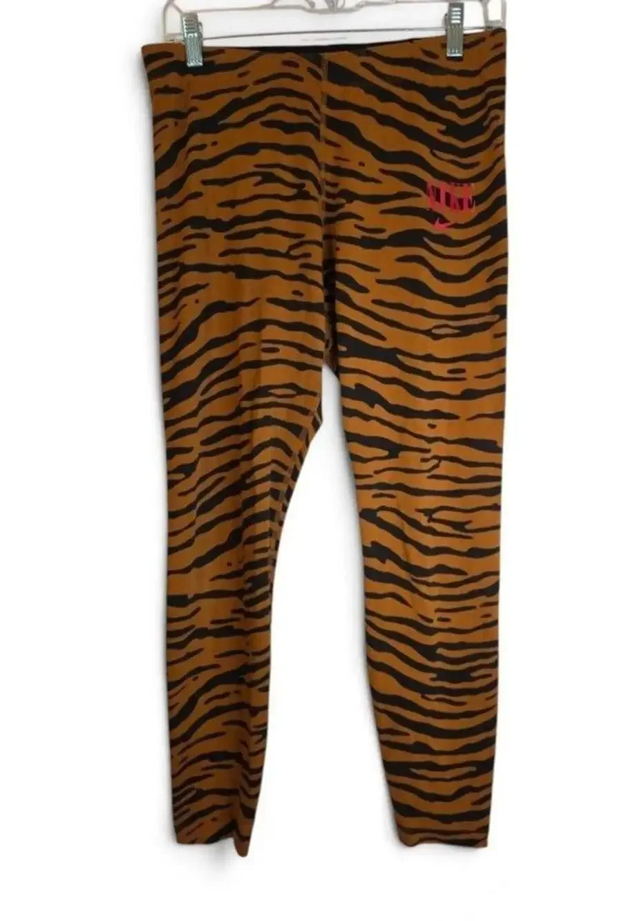 Nike Leggings Size L Brown Black Tiger Stripe Print Go tigers 🐅
